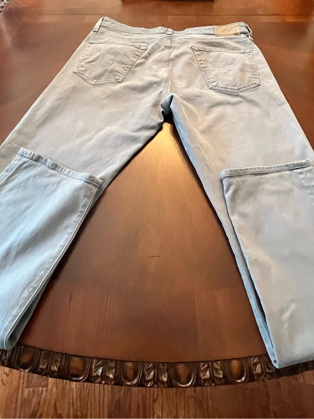 AG Adriano Goldschmied Light Blue Casual Pants - Pale Blue